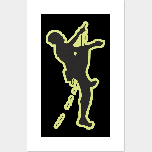 climber silhouette Wall Art by ilhnklv